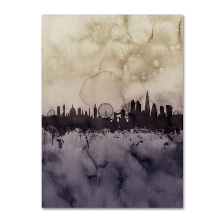 Michael Tompsett 'London Skyline Tall 2' Canvas Art,18x24